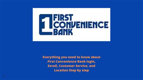 First Convenience Bank Fresh Start Loan